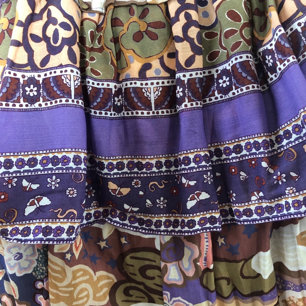 Spell Dancing Valley Ra Ra Maxi Skirt in Violet - Size Large - Picture 8 of 8